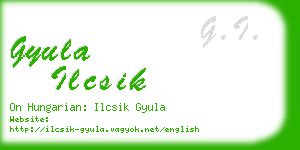 gyula ilcsik business card